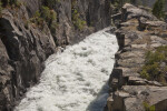 Water Rushing through the Spillway Channel