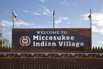 Welcome to Miccosukee Indian Village Sign