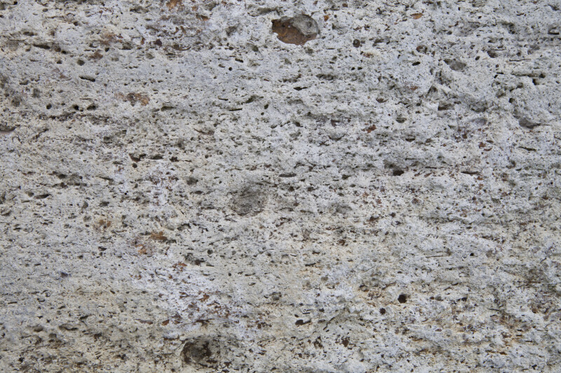 White-Grey Surface of a Porous Rock