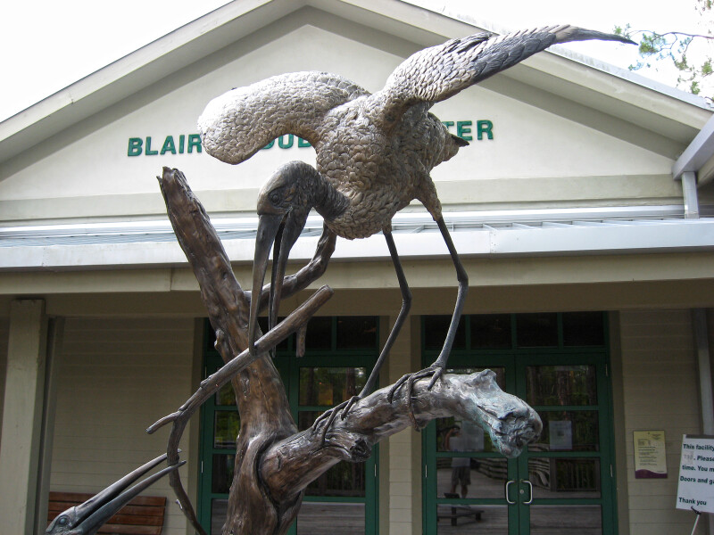 Wood Stork Statue