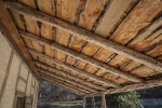 Wooden Boards Stabilizing Roof of Schumacher House