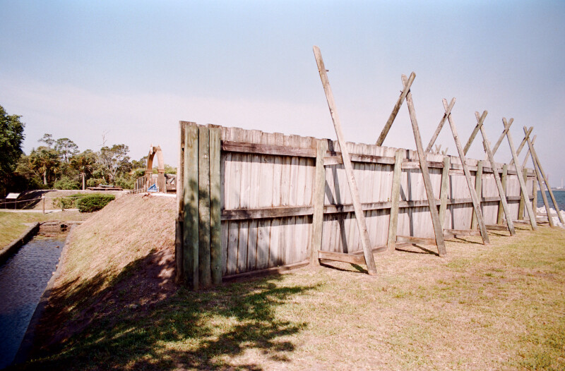 Wooden Fence at Fort Caroline National Memorial