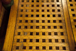 Wooden Lattice Covering a Hatch