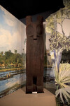 Wooden Owl Totem on Display at the Timucuan Preserve Visitor Center of Fort Caroline National Memorial