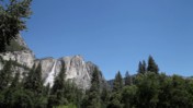 Waterfall in the Distance in Yosemite Valley