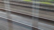 Several Train Tracks in Motion