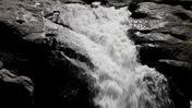 Footage of a Waterfall in B/W