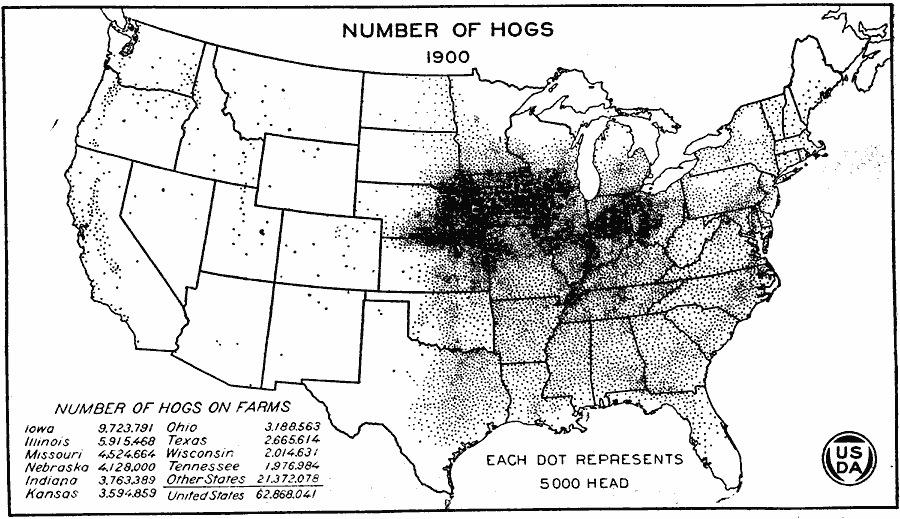 United States Production of Hogs