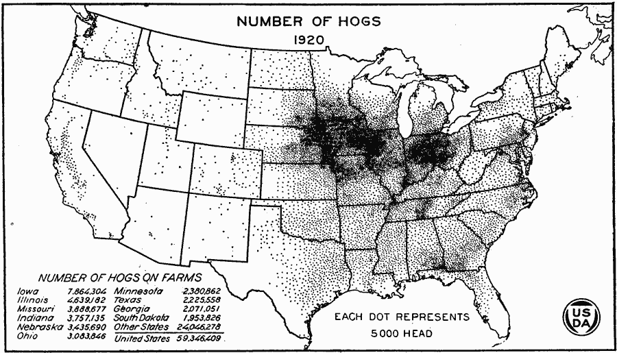 United States Production of Hogs
