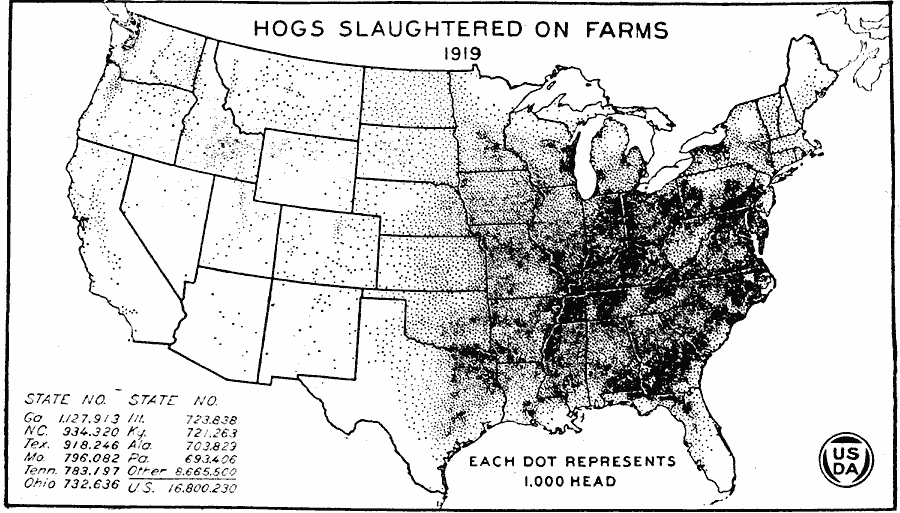 Hogs Slaughtered on Farms