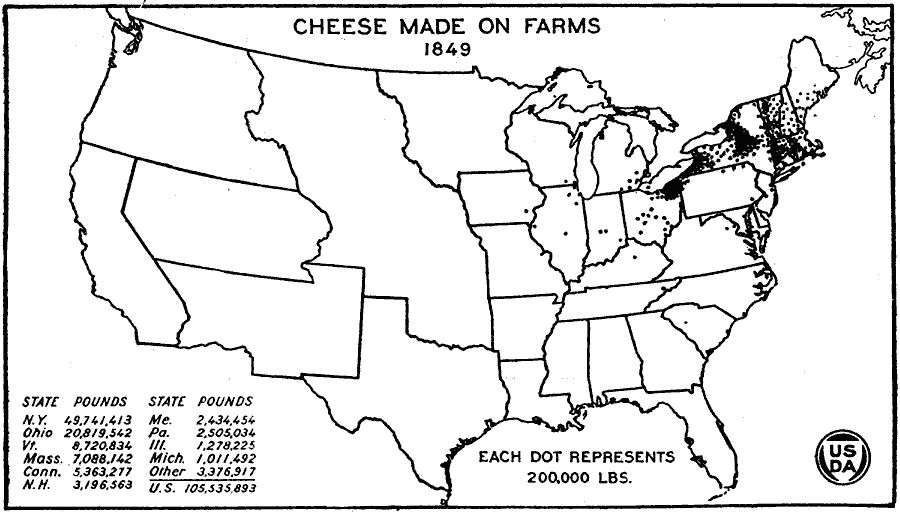 Cheese Made on Farms in the United States