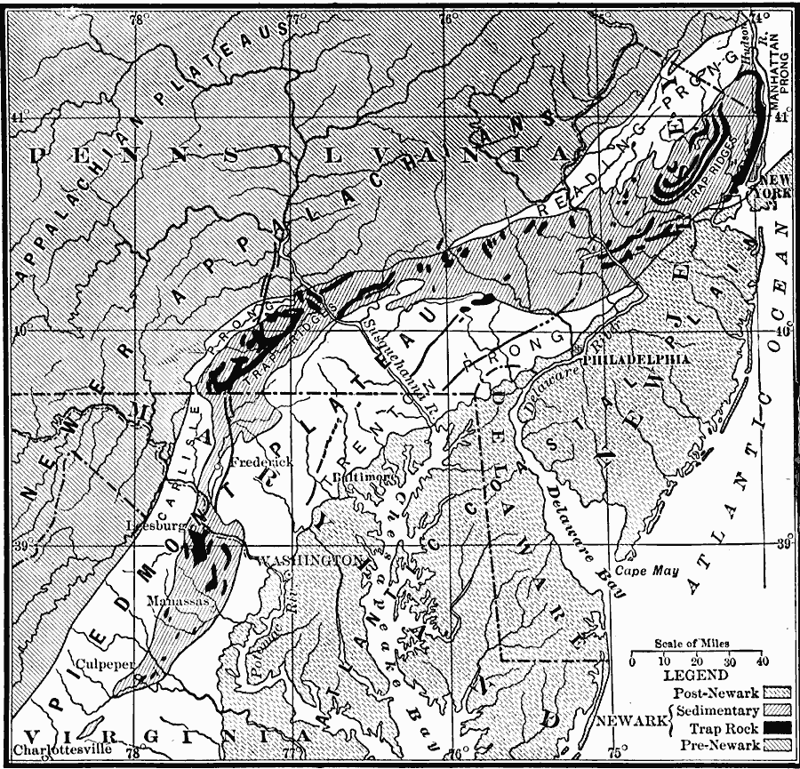 Triassic Formations in the Older Appalachians