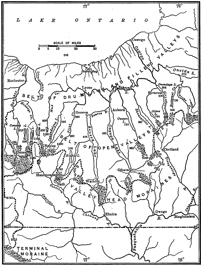 Physiographic Belts in Central New York
