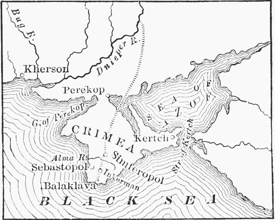 Map of the Crimea