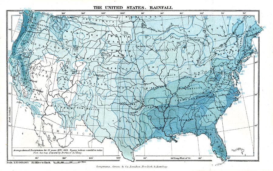 The United States: Rainfall