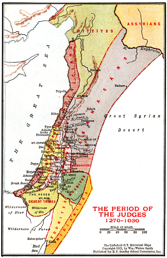 Palestine during the Period of the Judges