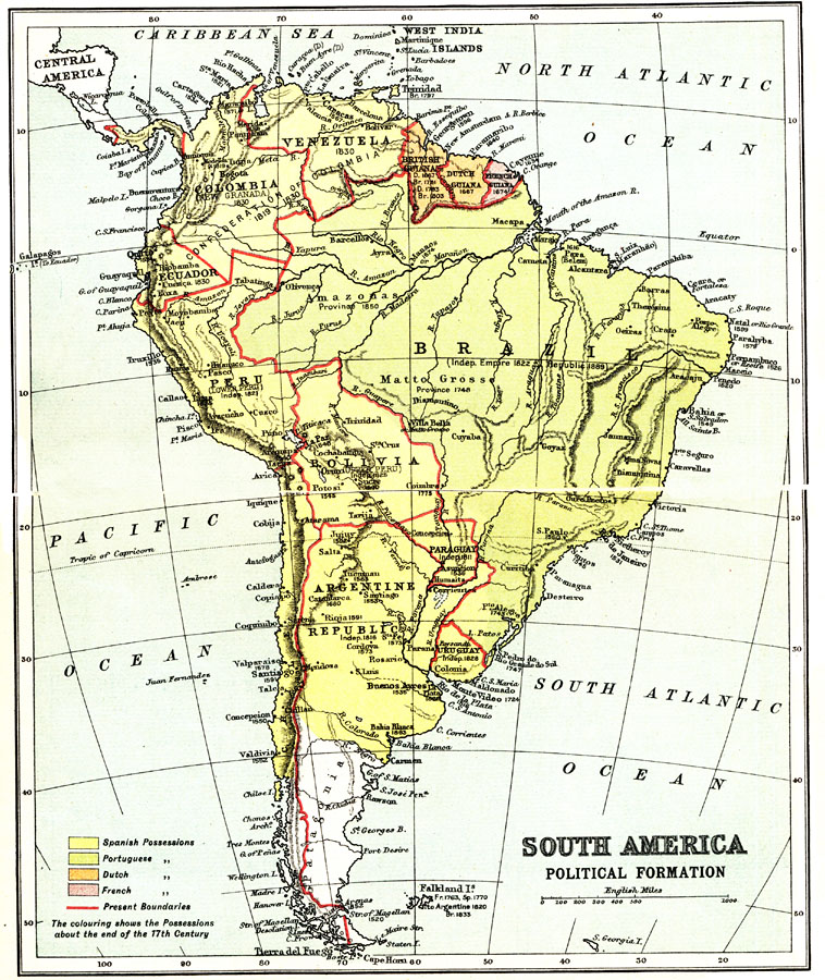 South America Political Formation