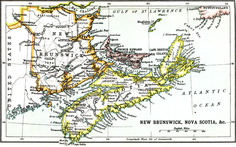 New Brunswick, Nova Scotia, and Prince Edward Island
