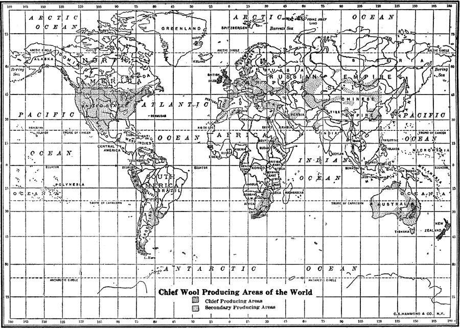 Chief Wool Producing Areas of the World