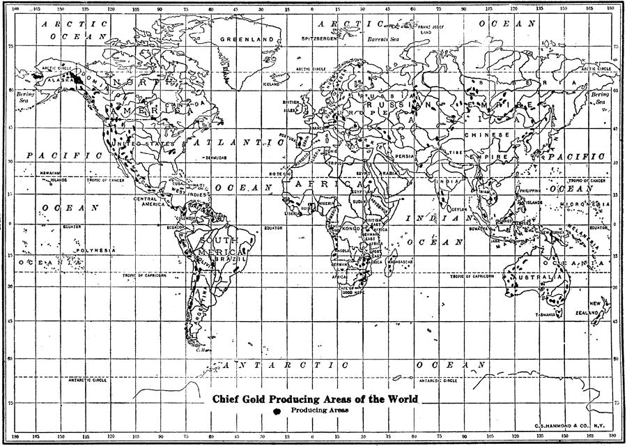 Chief Gold Producing Areas of the World