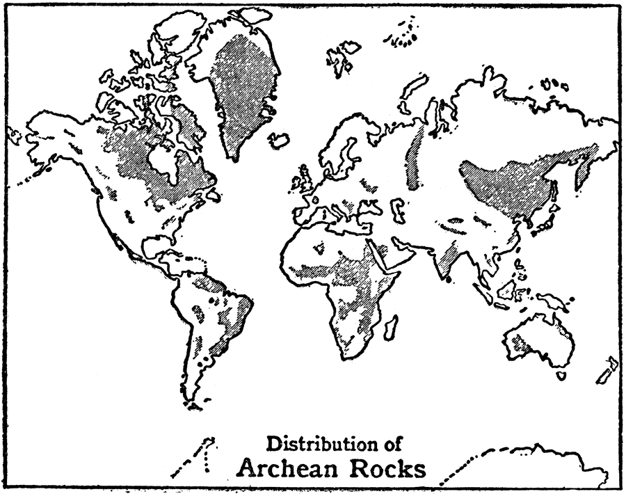 Distribution of Archean Rocks