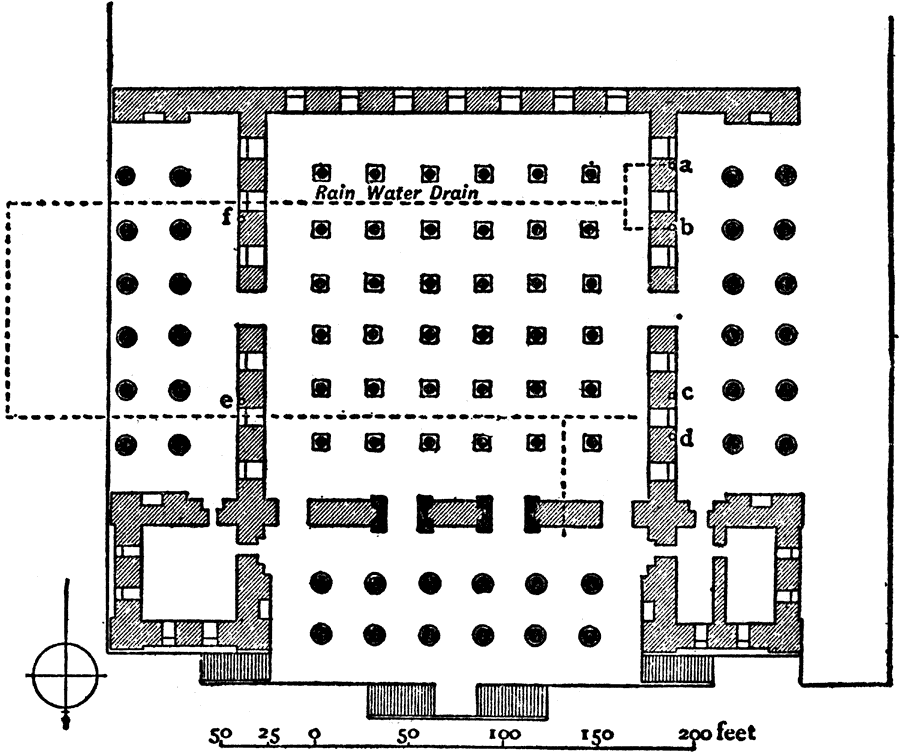 Plan of the Hall of Xerxes