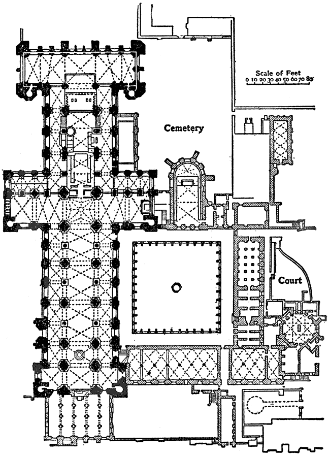 Plan of Durham Cathedral