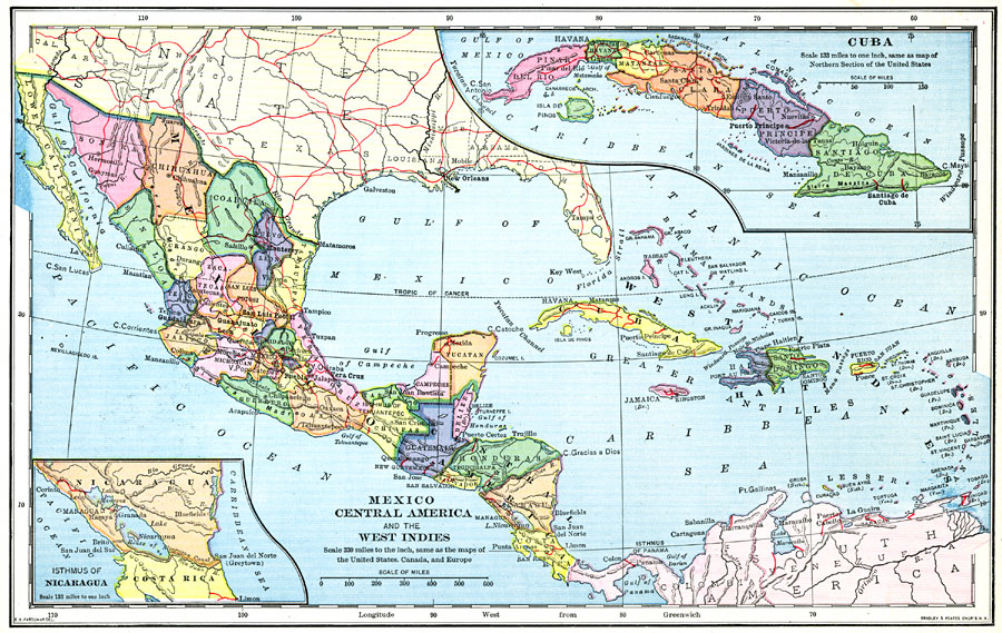 Mexico, Central America, and the West Indies