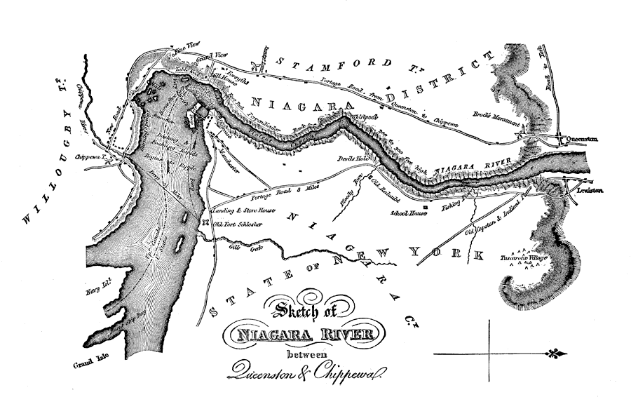 Sketch of the Niagara River between Queenston and Chippewa