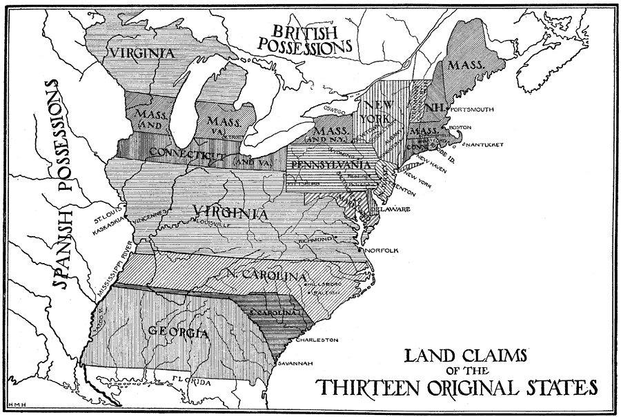 Land Claims of the Thirteen Original States