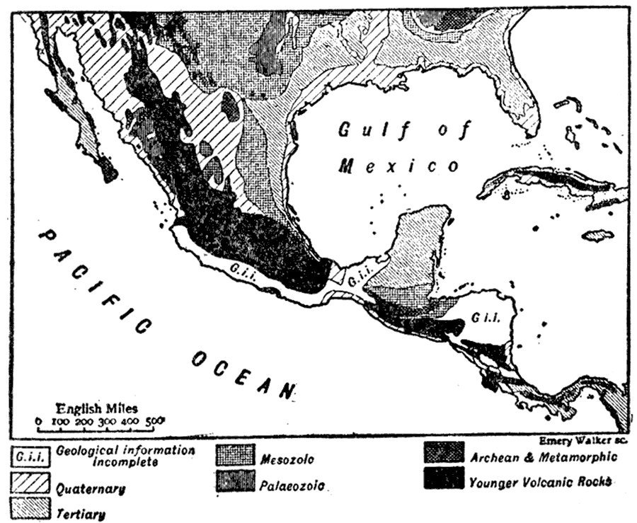 Geology of Mexico and Central America