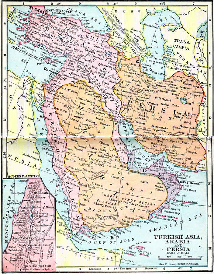 Turkish Asia, Arabia and Persia