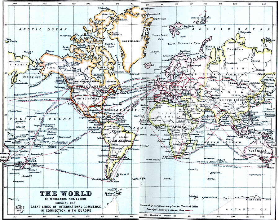 The World on Mercator's Projection 