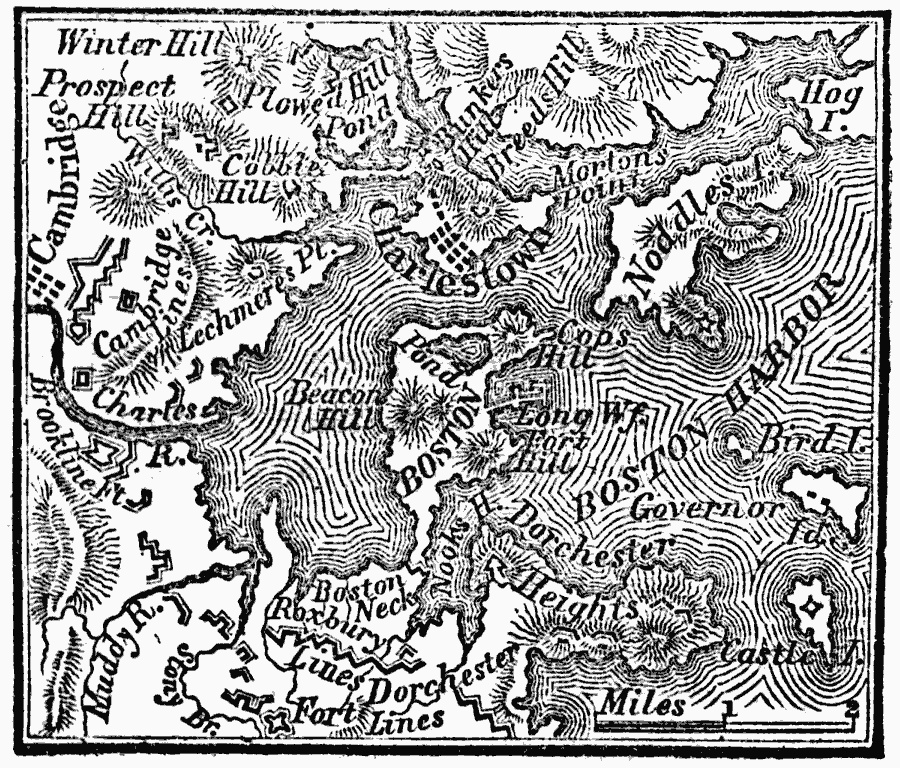 Plan of the Siege of Boston