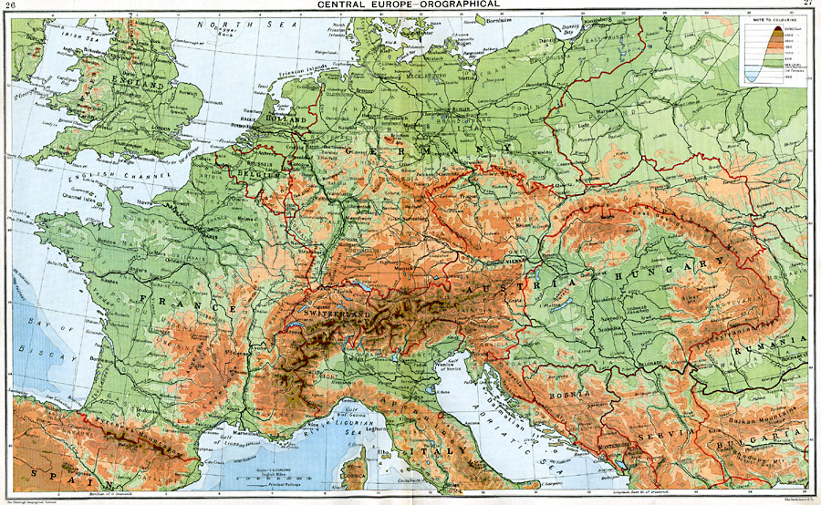 Central Europe - Orographical