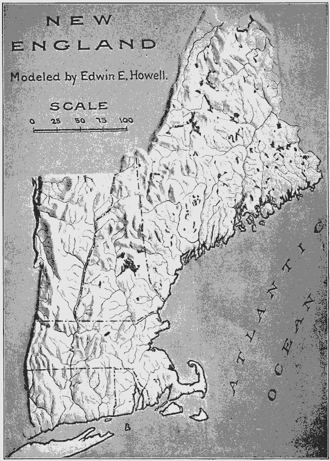 Relief of New England