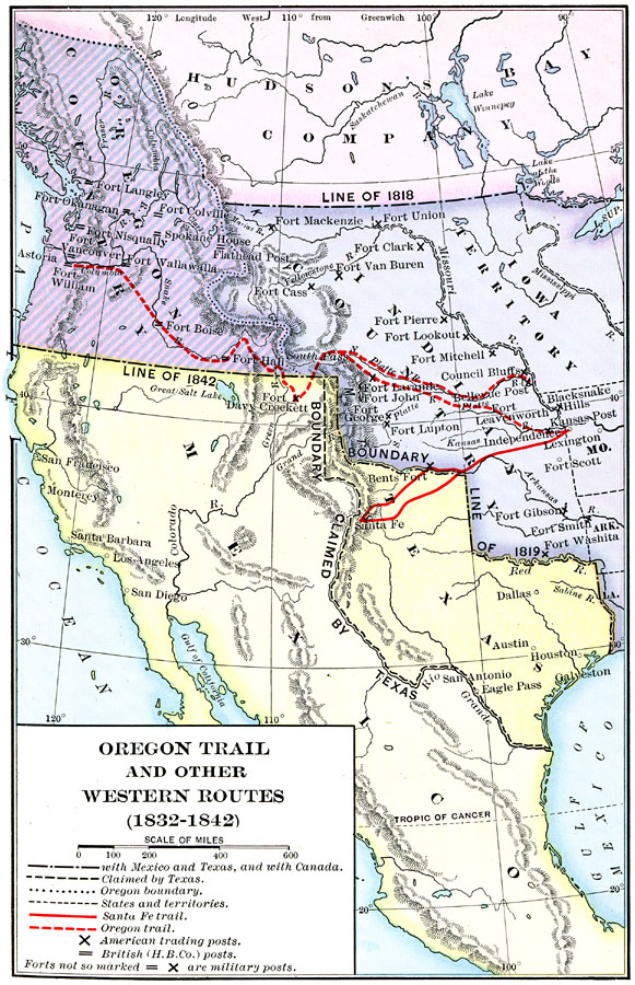 Oregon Trail and Other Routes