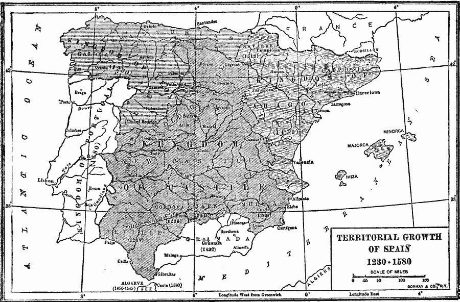 Territorial Growth of Spain
