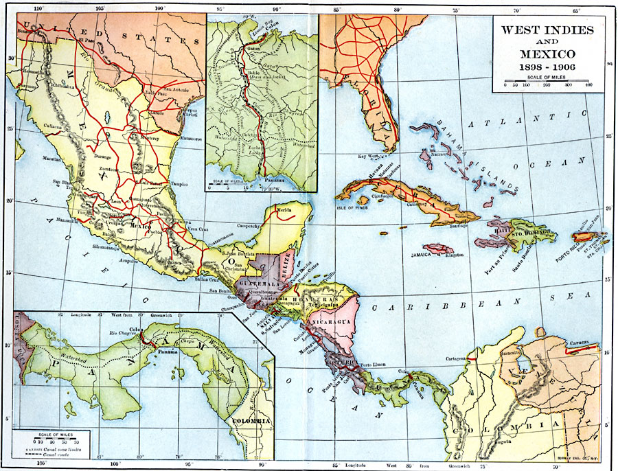 The West Indies and Mexico