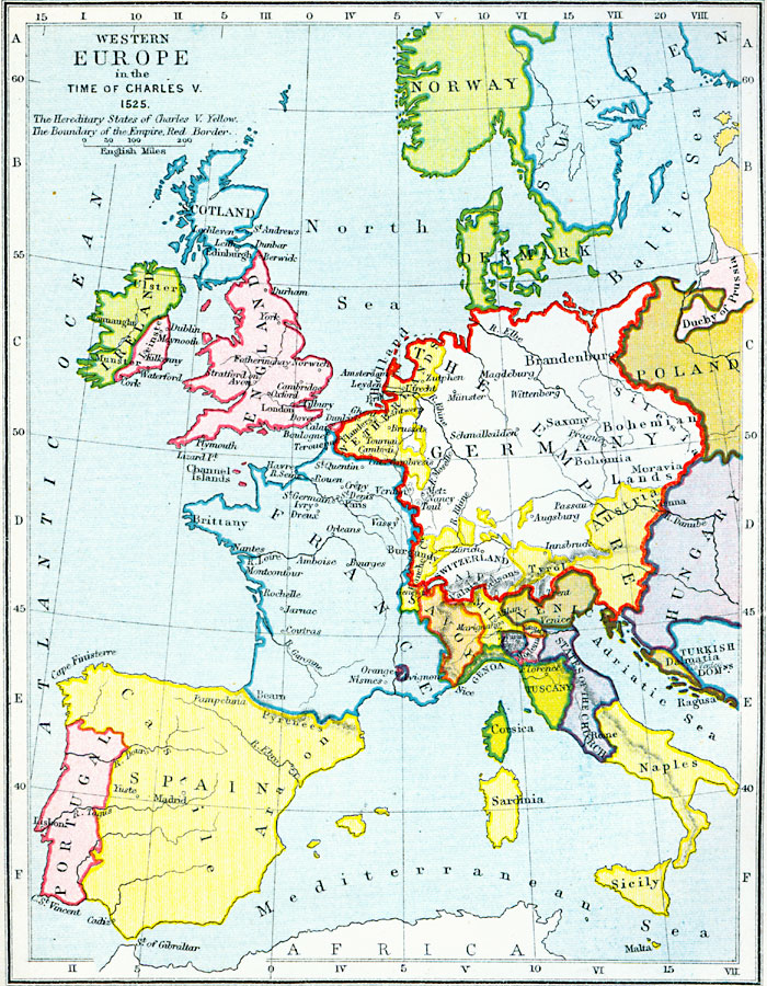 Western Europe in the Time of Charles V