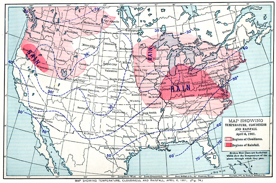 Temperature, Cloudiness, and Rainfall in the United States