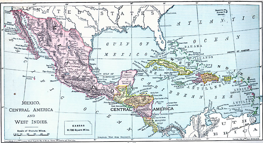 Mexico, Central America, and West Indies