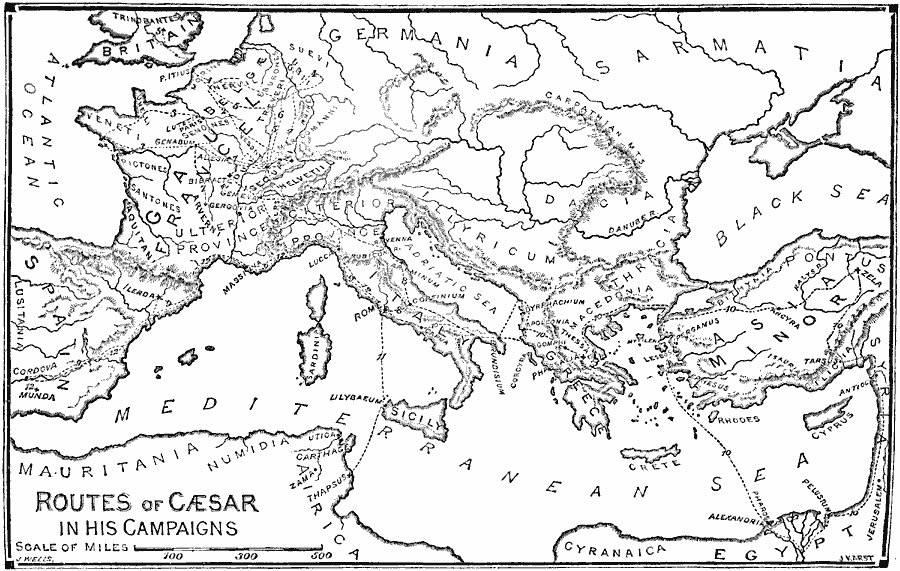 Routes of Caesar