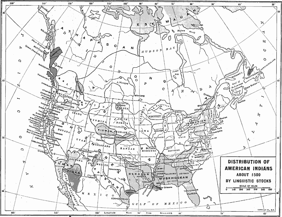 Distribution of American Indians