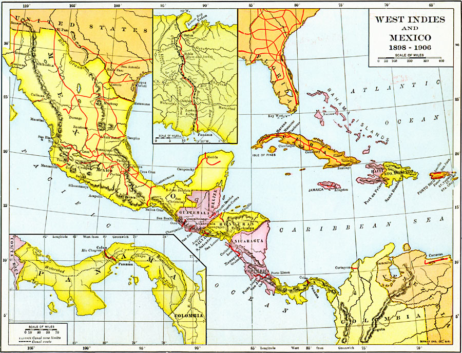 West Indies and Mexico