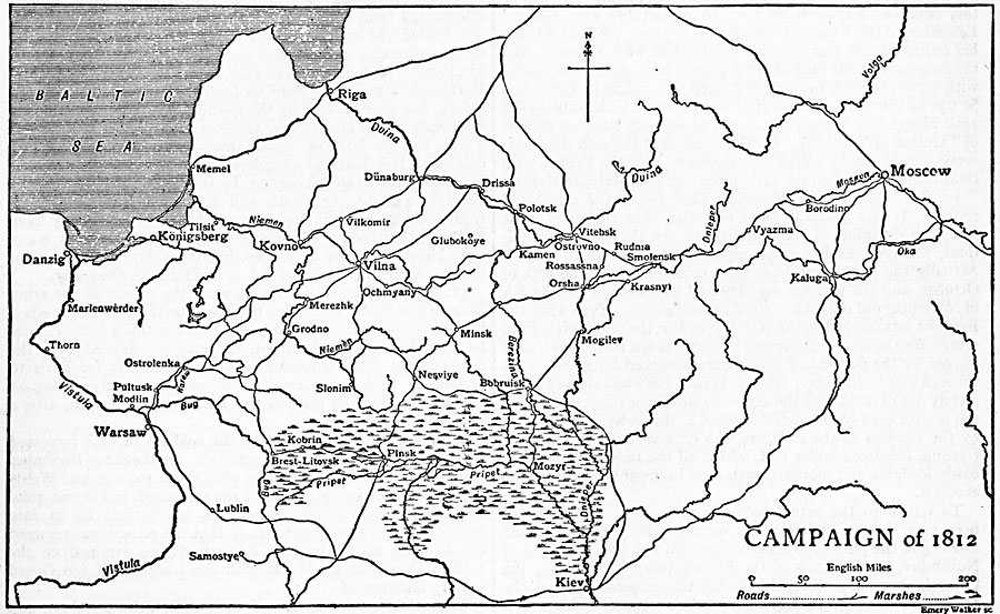 Napoleon Russian Campaign Map