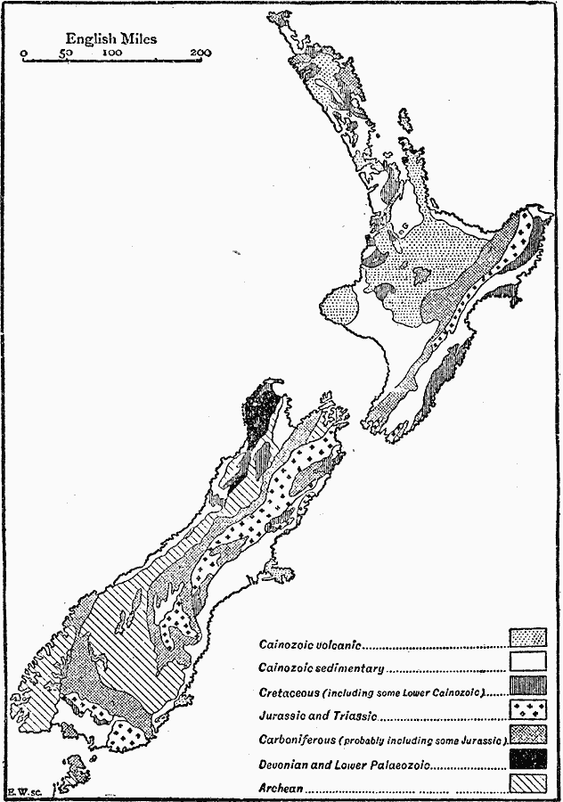 Geologic Map of New Zealand