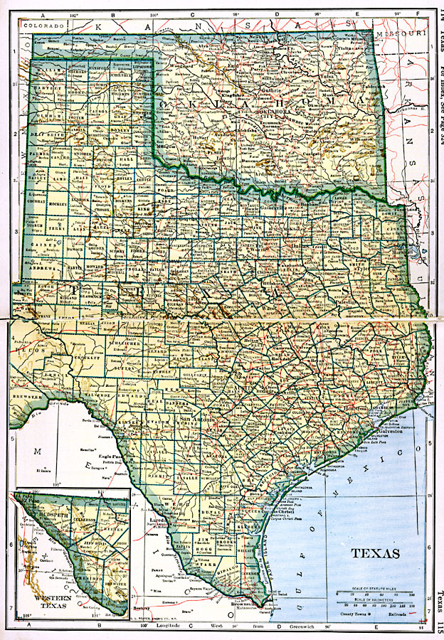 map of oklahoma and texas        <h3 class=