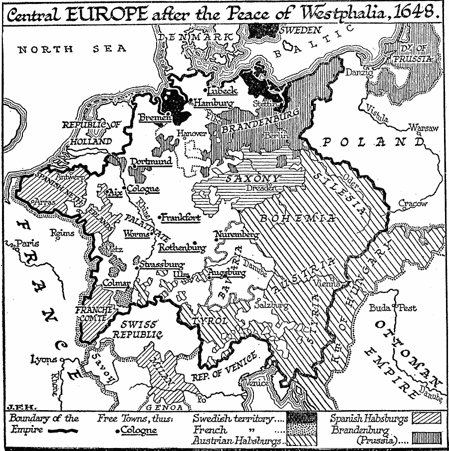 Central Europe at the Peace of Westphalia