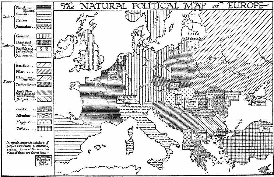 Natural Political Map of Europe